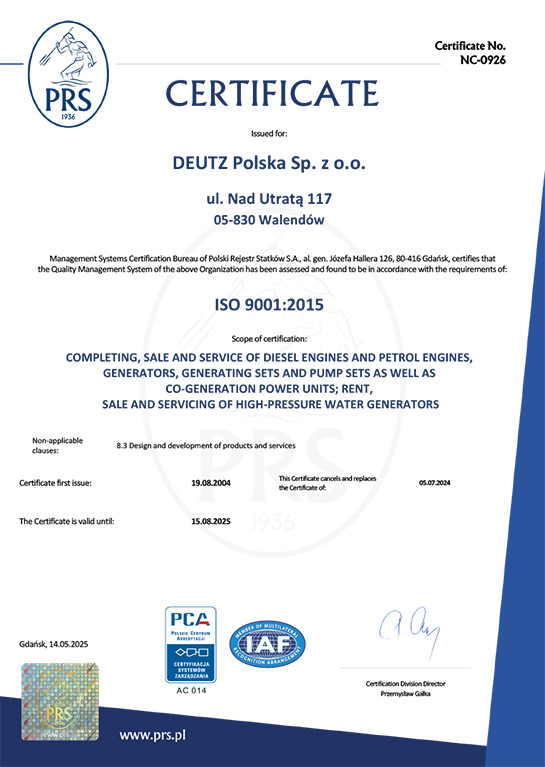 DEUTZ Poland ISO