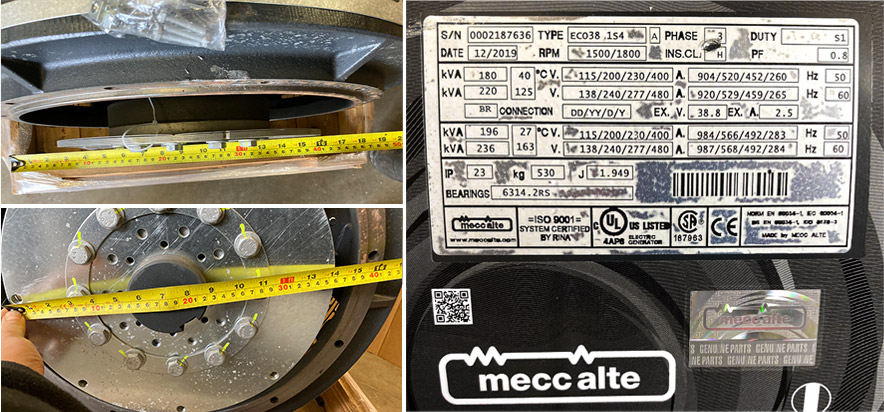 Prądnica Mecc Alte ECO38 1S4 A